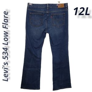 LEVI'S 534 Low Flare 9" Rise 12L 31x32 EUC